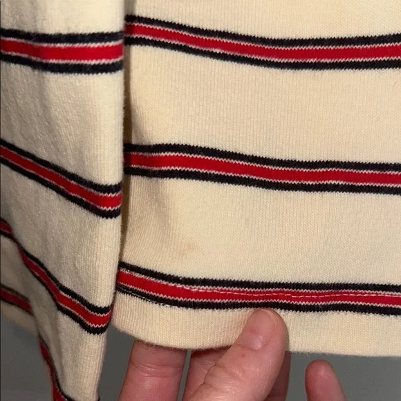 Parke coastal Striped Sweatpants with Navy and Red Accents - Picture 5 of 5